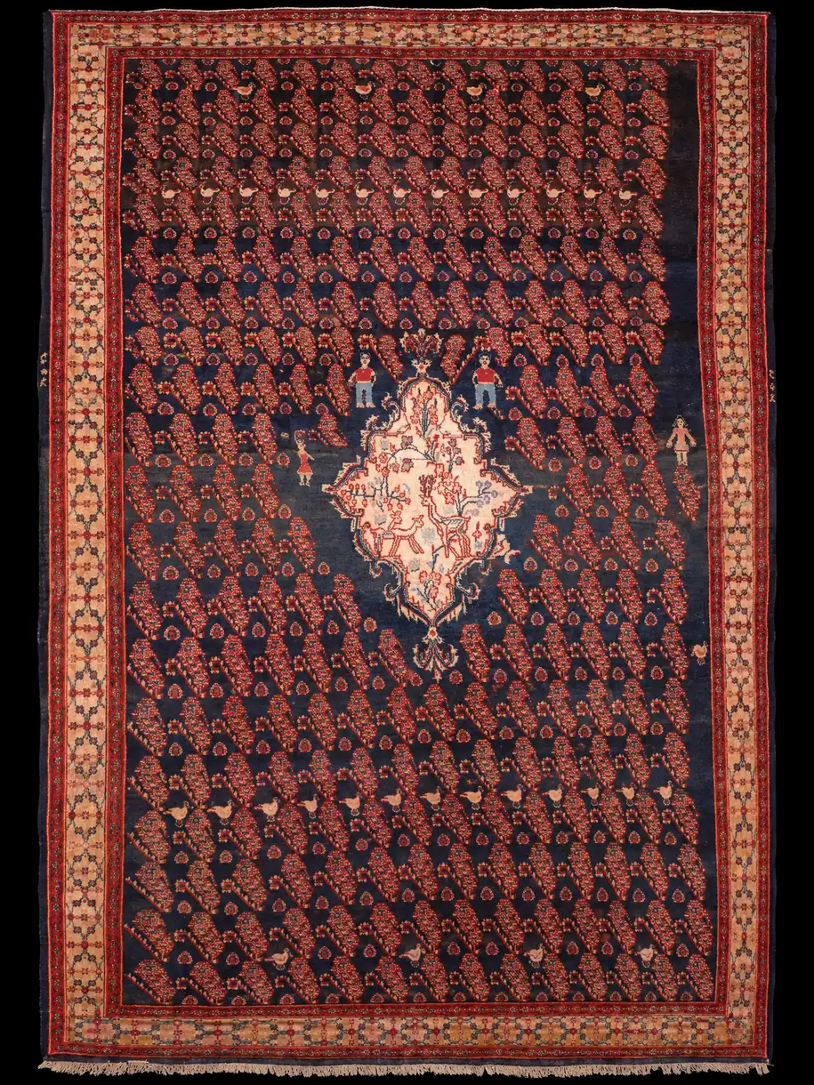 Kuriositeetti – Äärimmäisen harvinainen puoliantiikki-Koliai – 375 x 260 cm