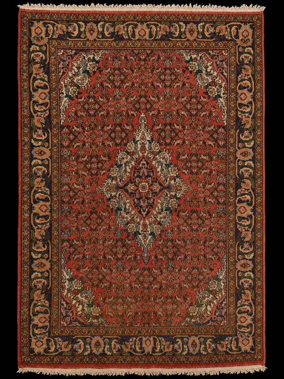 Värikkään persoonallinen Bijar – 160 x 108 cm