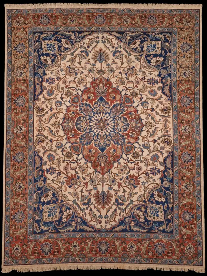 Koristeellisen majesteettinen Tabriz 1940-luvulta – 410 x 303 cm