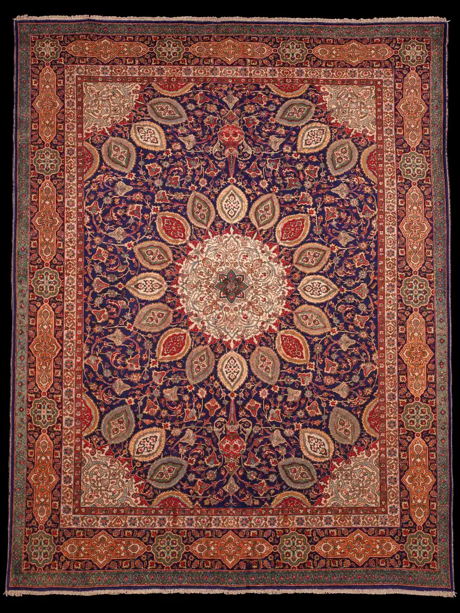 Vaikuttavan koristeellinen Tabriz – 347 x 257 cm