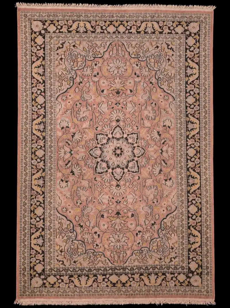 Silkkimatto - Pehmeän vaalea Kashmir – 185 x 121 cm