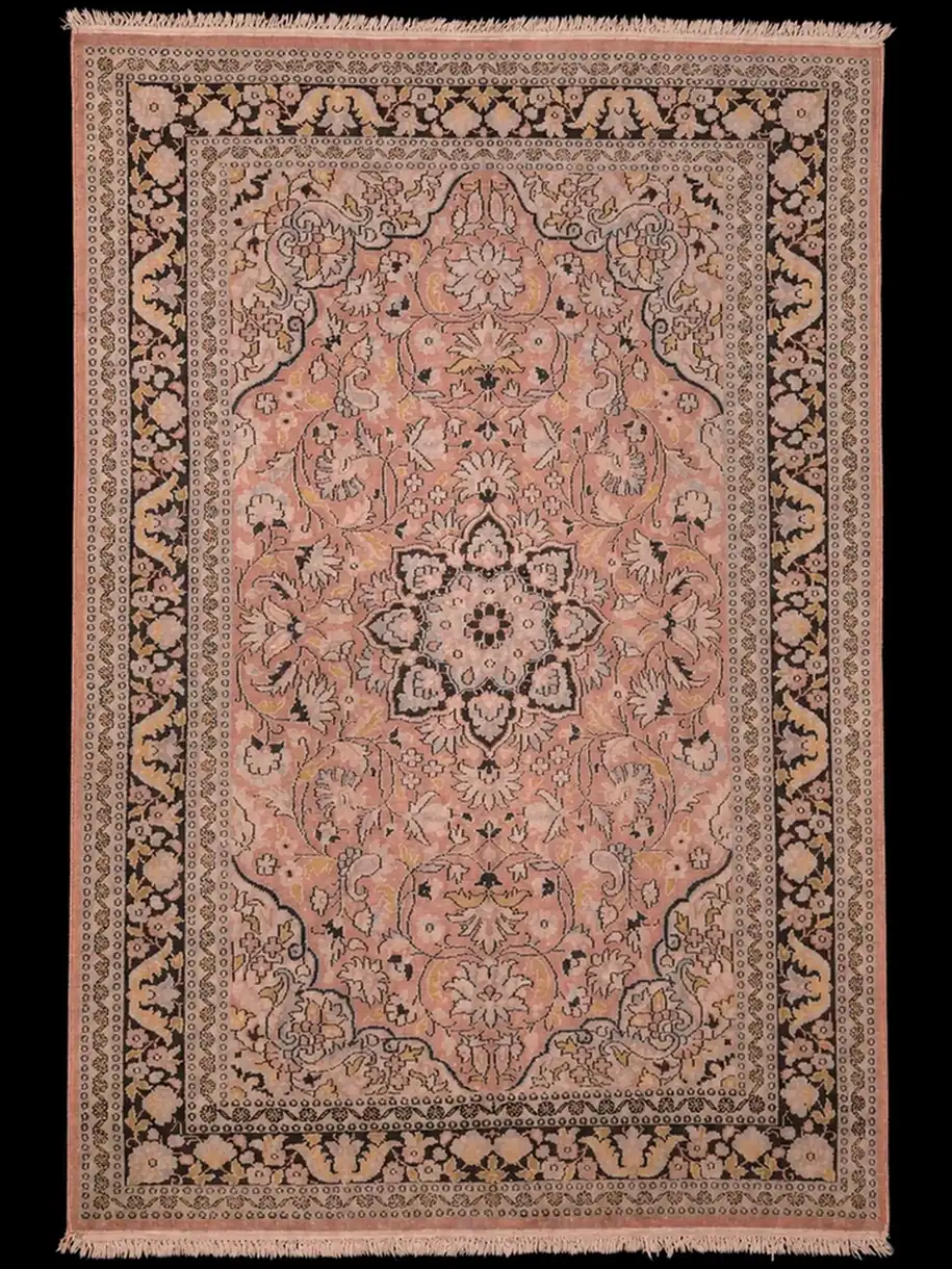 Silkkimatto - Pehmeän vaalea Kashmir – 185 x 121 cm