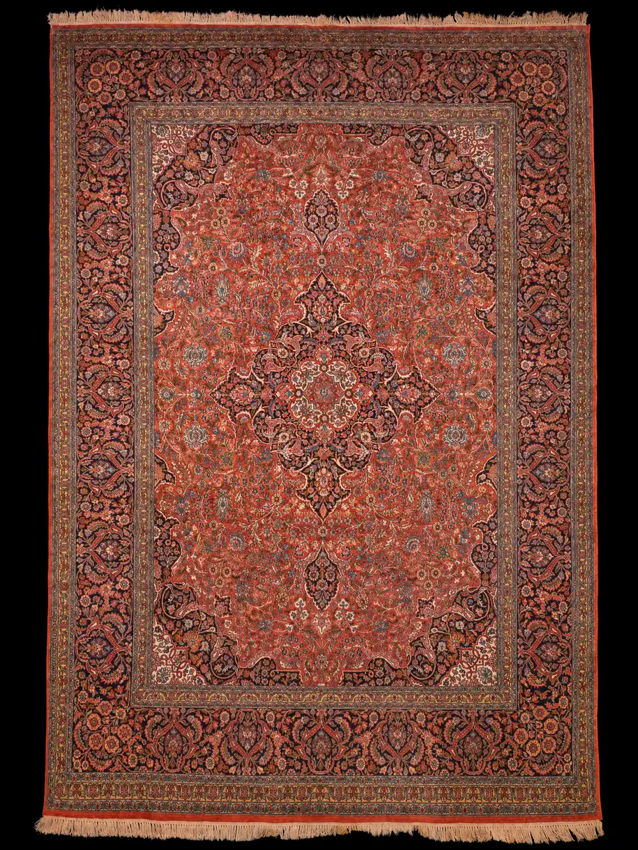 Silkkimatto - Hurmaavan rönsyilevä Kashmir – 355 x 255 cm