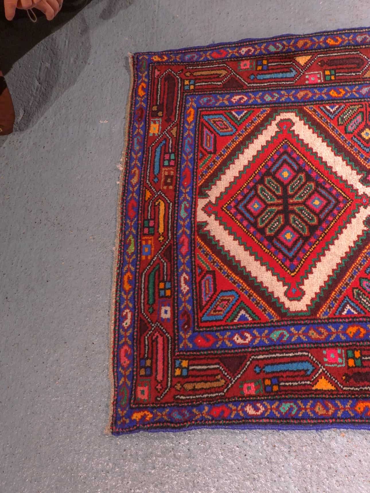 Muu käsinsolmittu Hamadan-villamatto, 280 × 80 cm