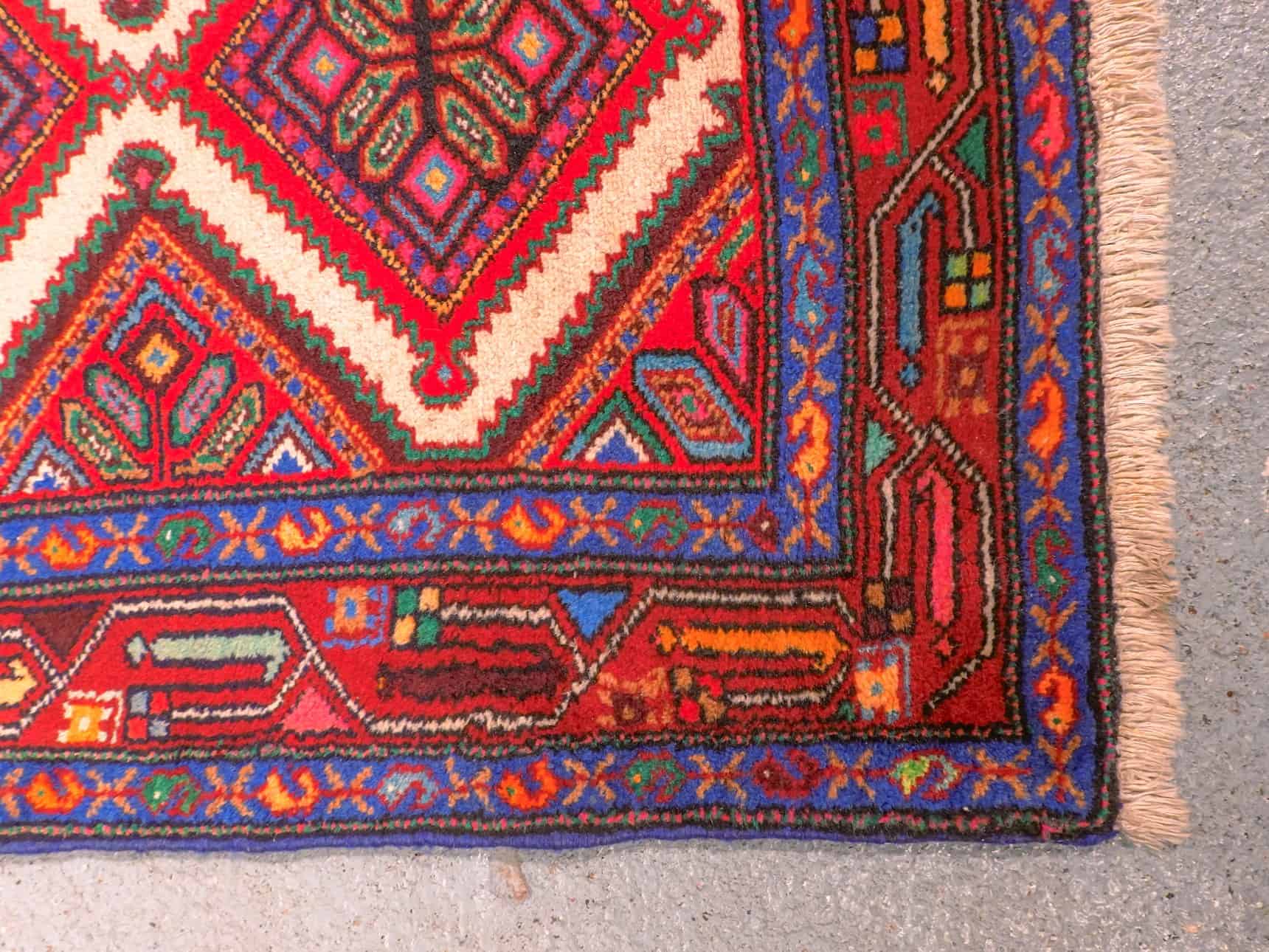 Muu käsinsolmittu Hamadan-villamatto, 280 × 80 cm