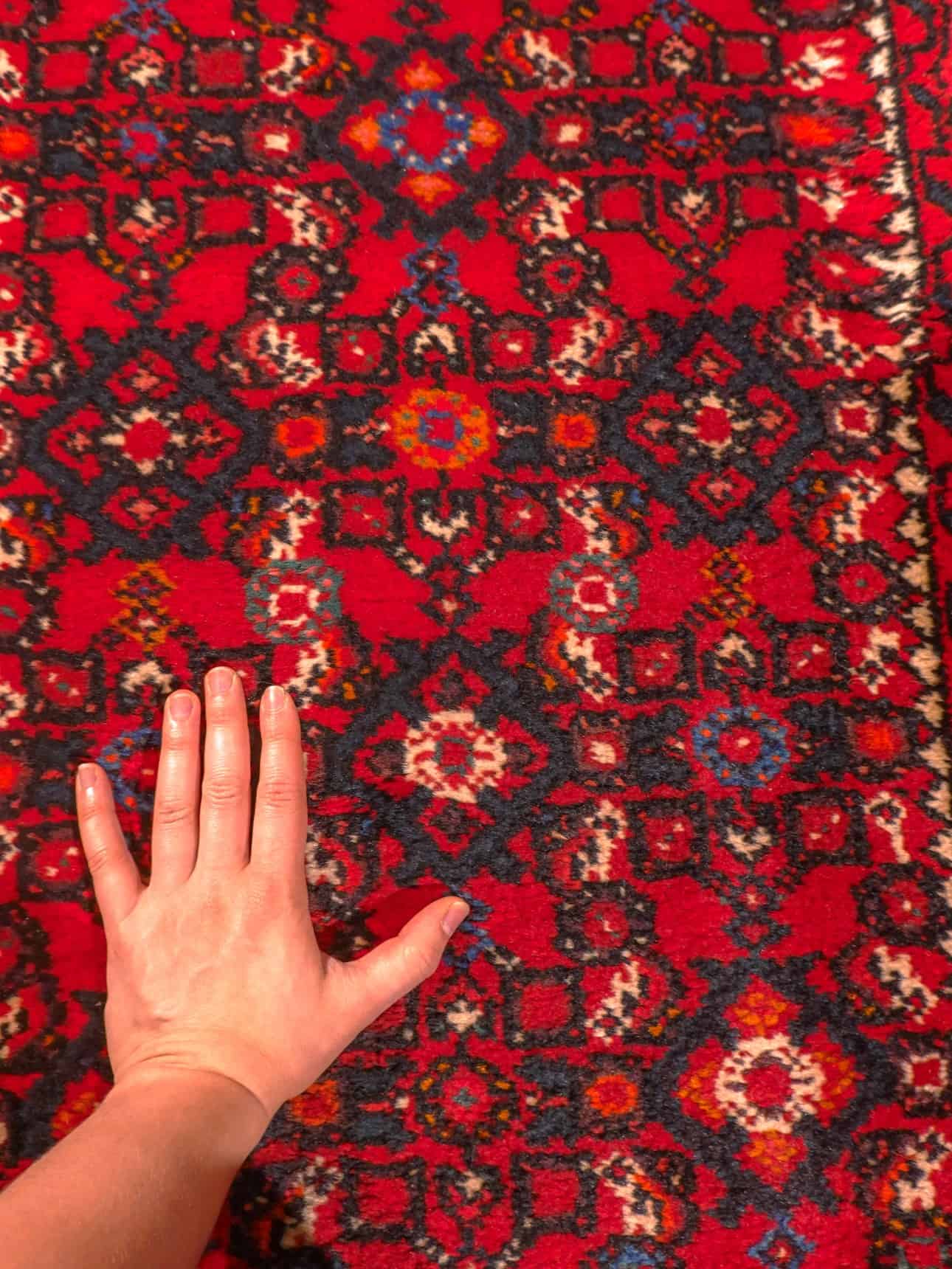 Hamadan-maton kuvioinnin yksityiskohta