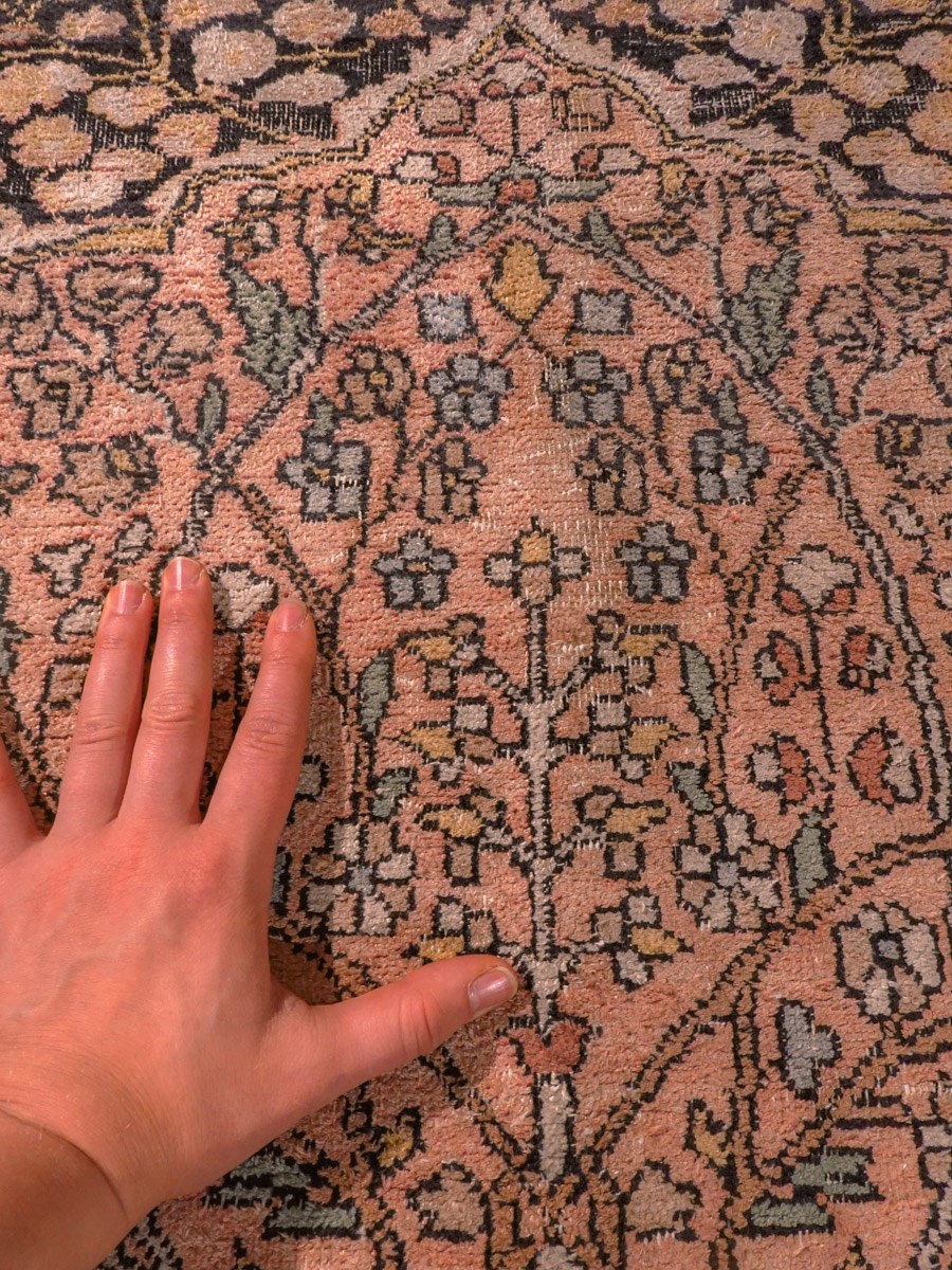 Kashmir-maton kuvioinnin yksityiskohta
