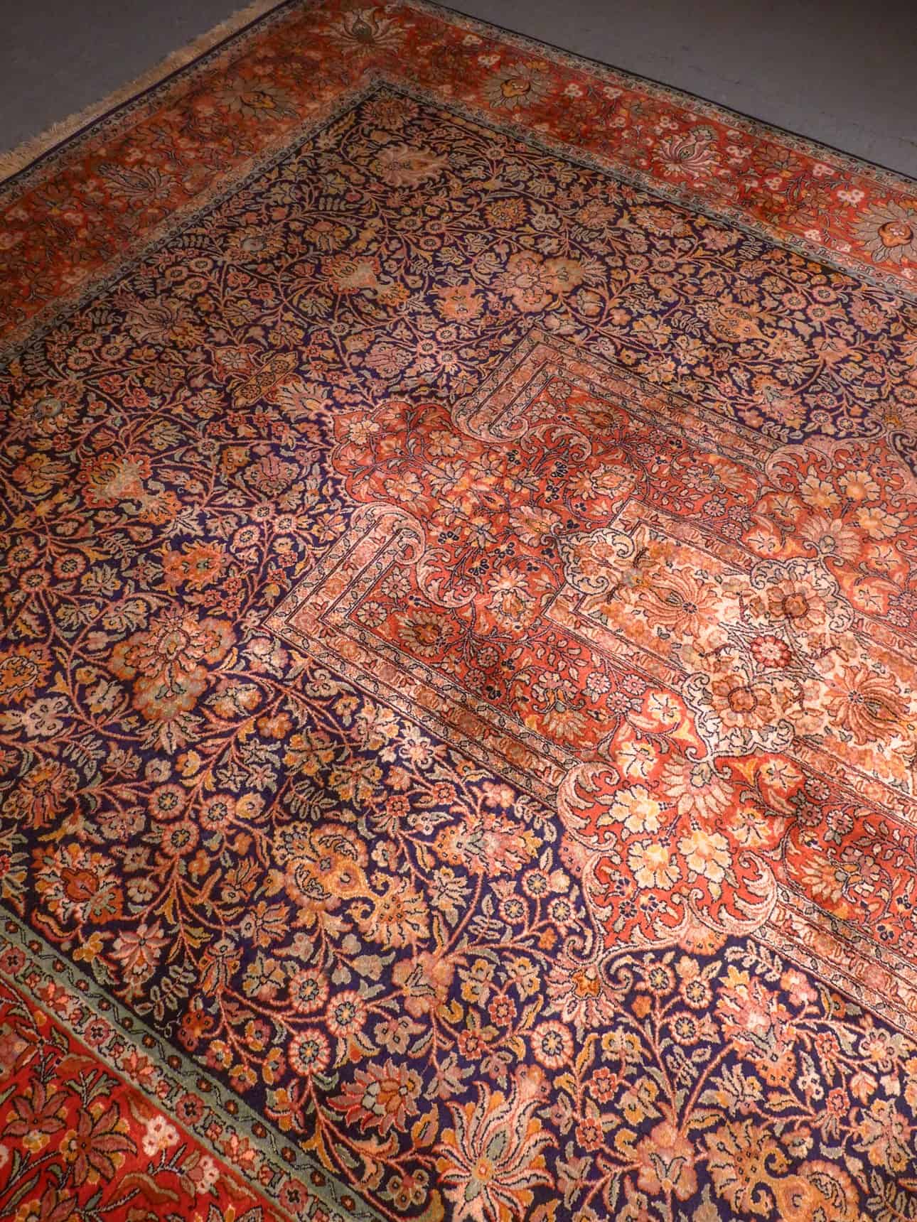 Kashmir-maton kuvioinnin yksityiskohta