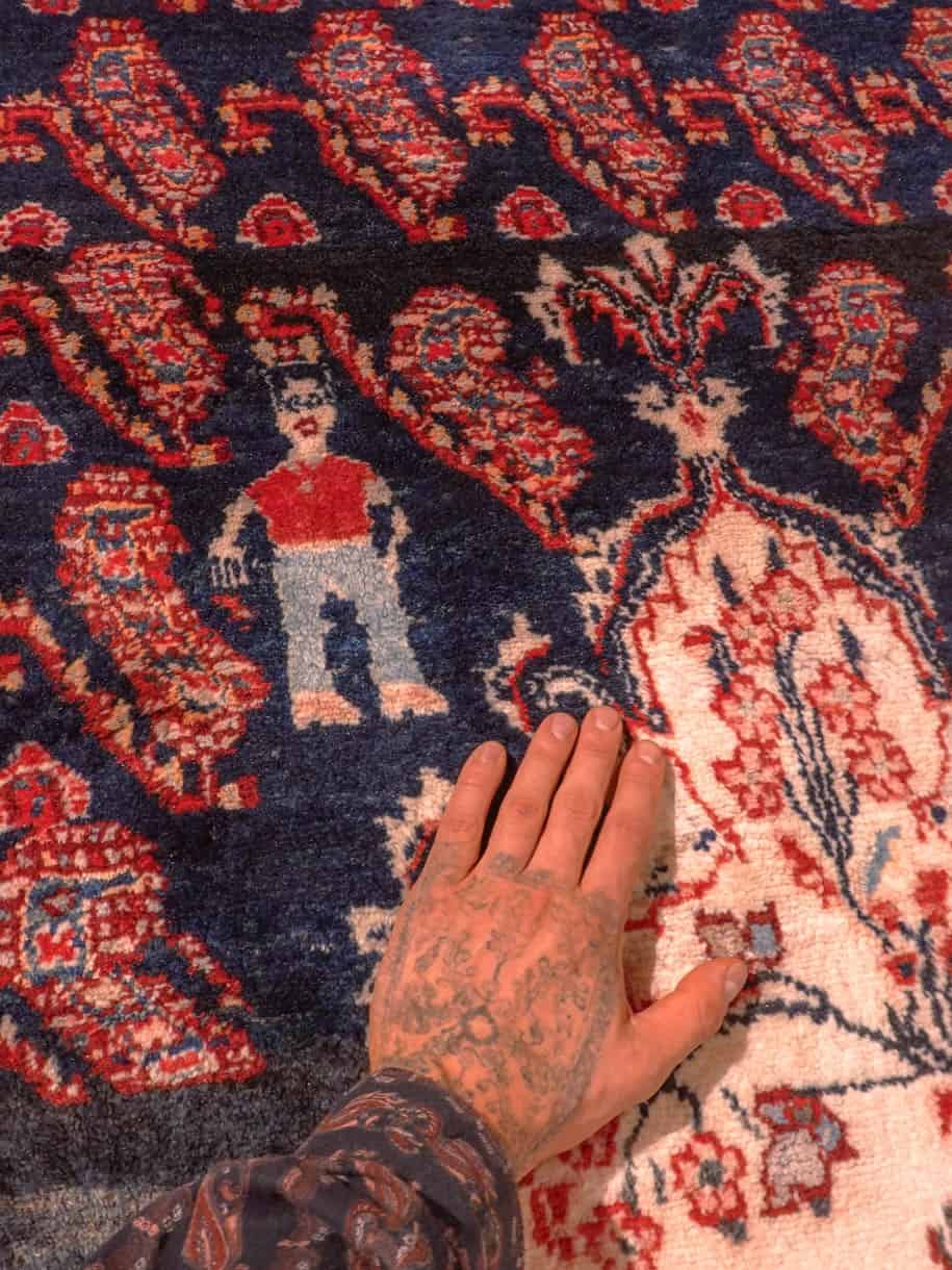 Tabriz-maton reunan yksityiskohta