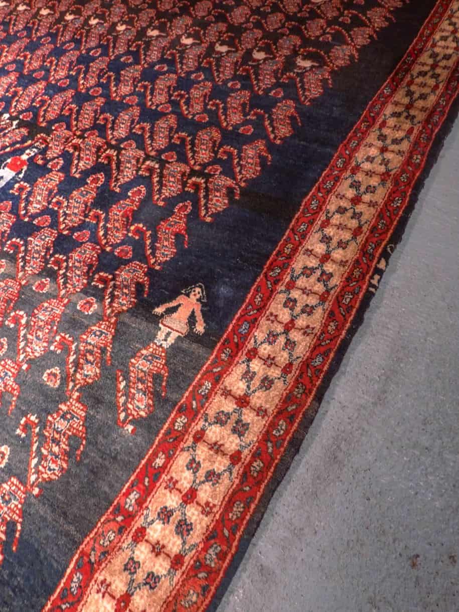 Tabriz-maton reunan yksityiskohta