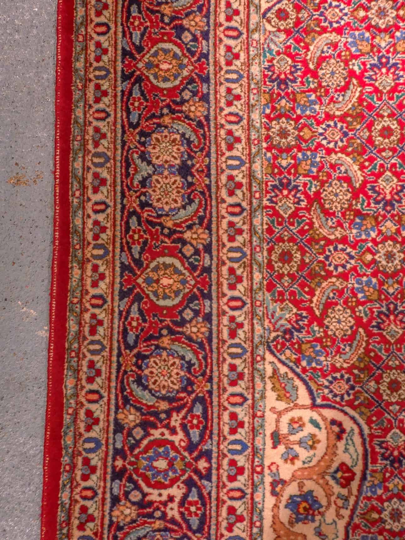 Tabriz-maton kuvioinnin yksityiskohta