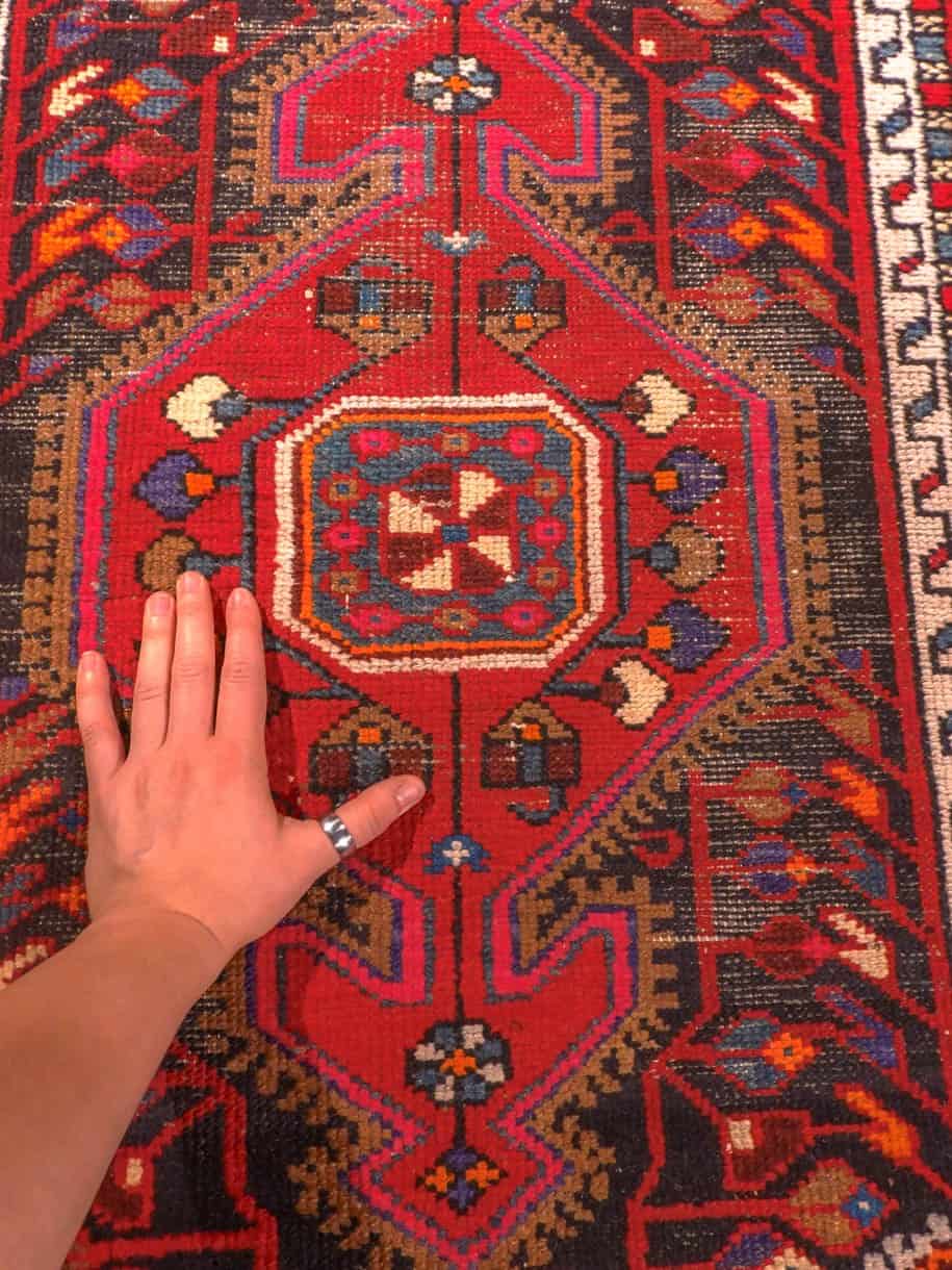 Tuserkan-maton kuvioinnin yksityiskohta
