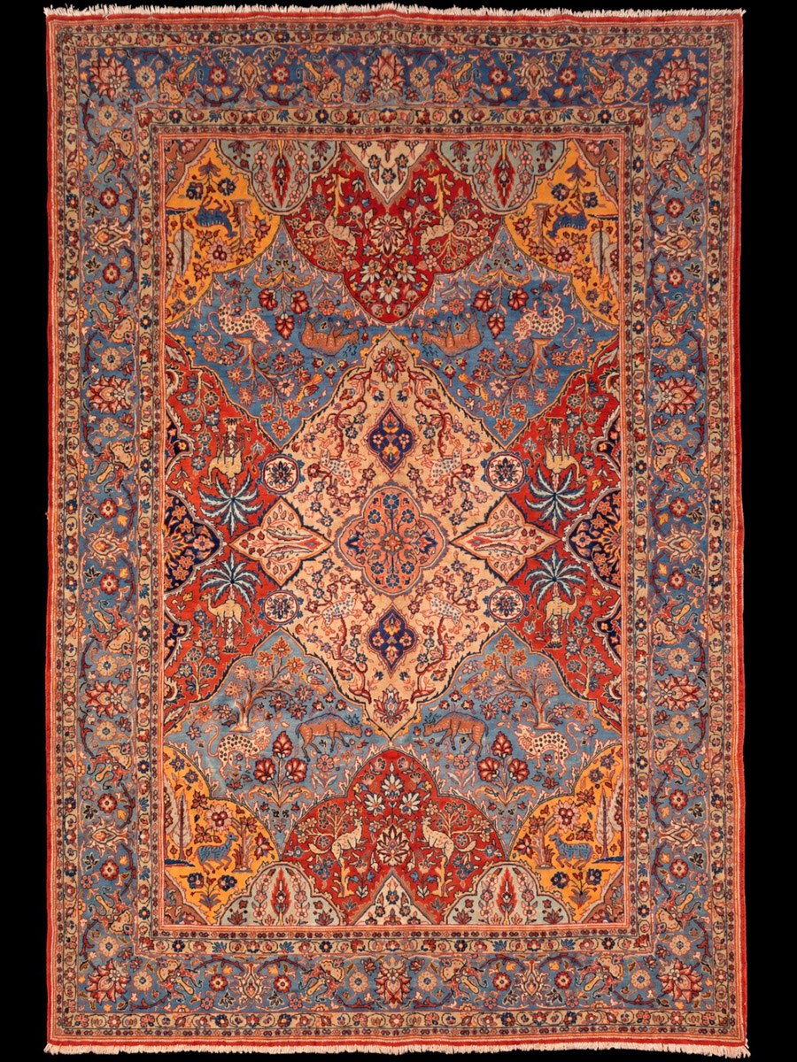 Muu käsinsolmittu Ghom-villamatto, 310 × 208 cm