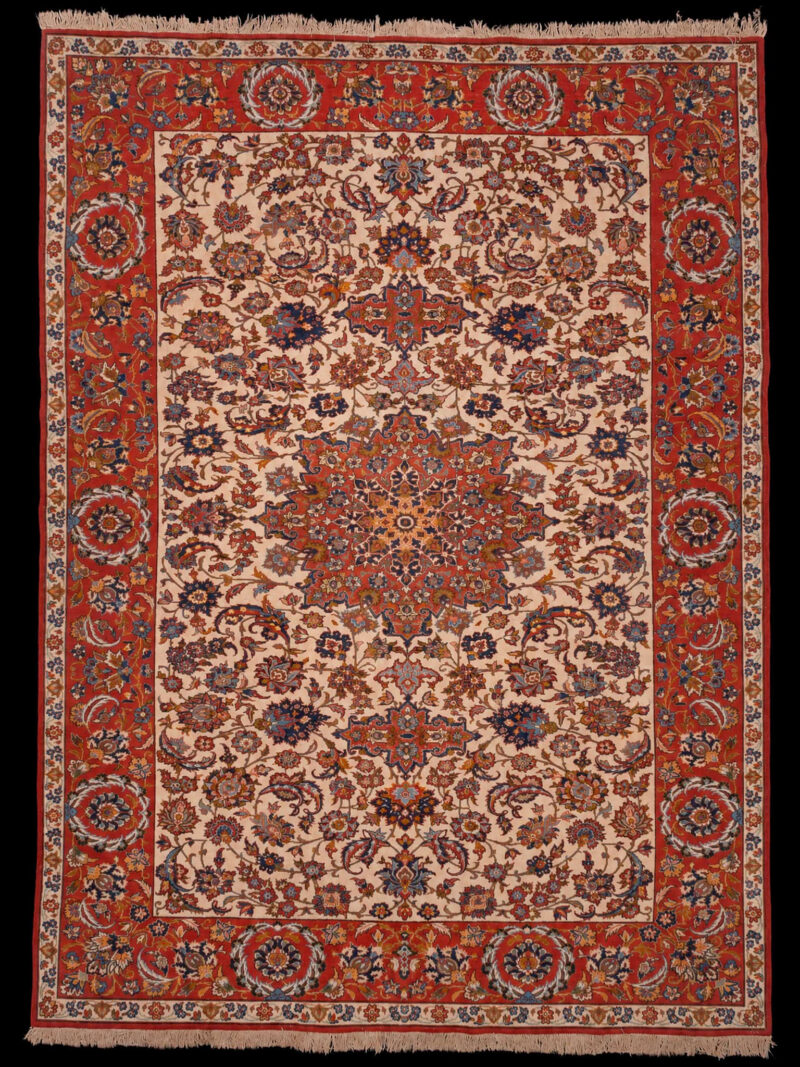 häikäisevä palatsikokoinen vaalea isfahan 374 x 285 cm