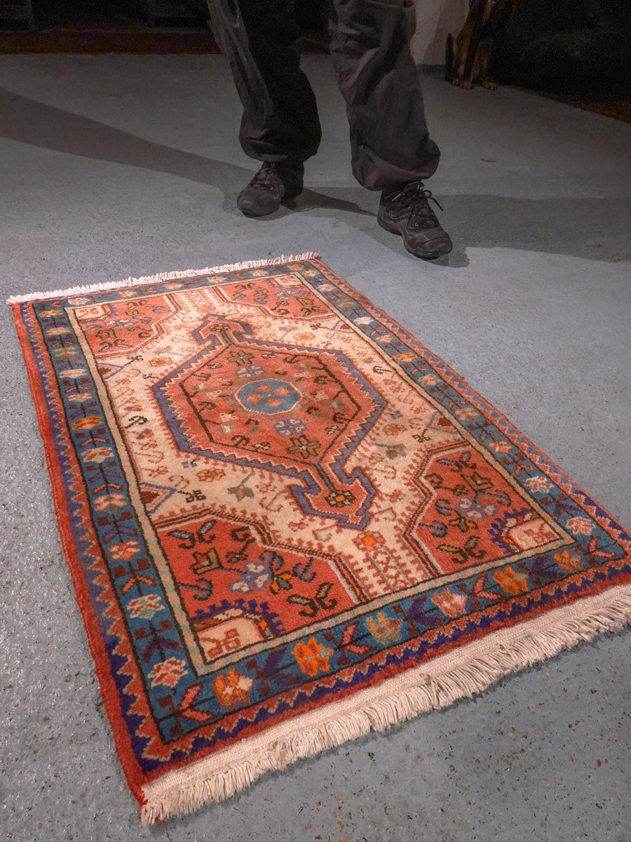 Muu käsinsolmittu Hamadan-villamatto, 96 × 70 cm