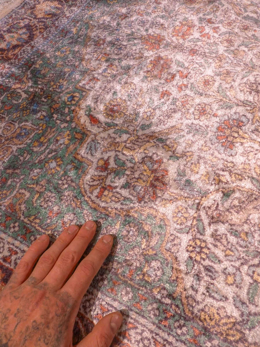 Kashmir-maton kuvioinnin yksityiskohta