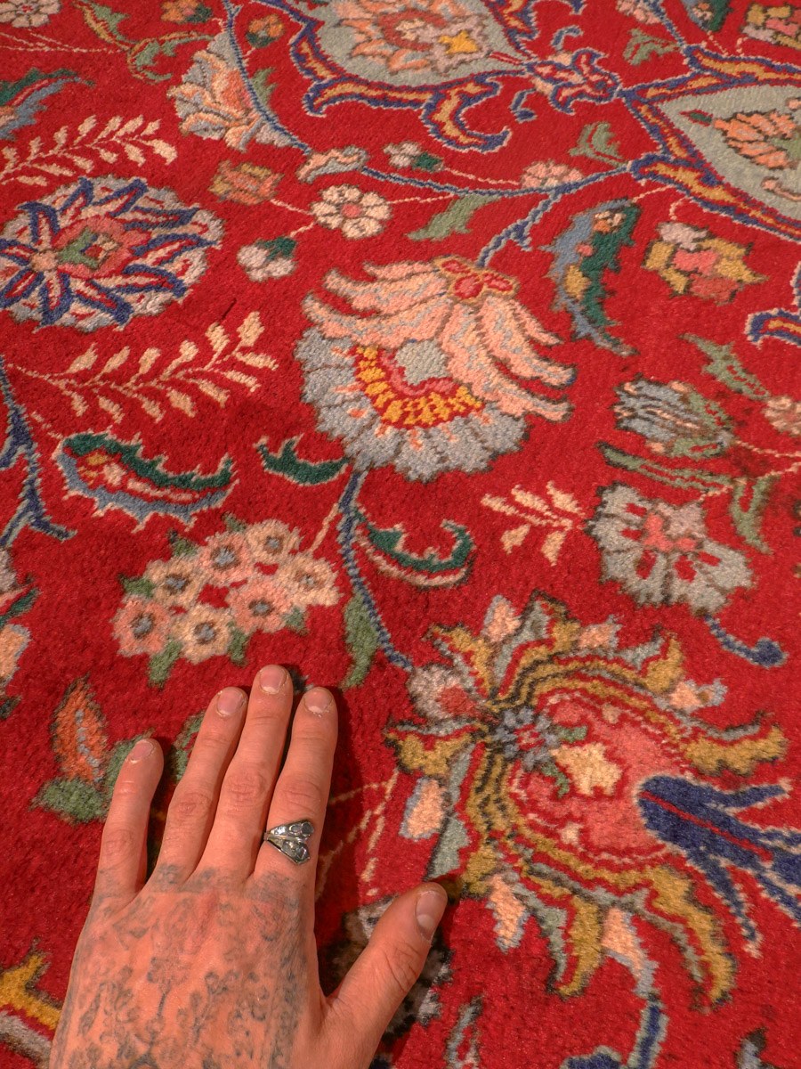 Tabriz-maton reunan yksityiskohta