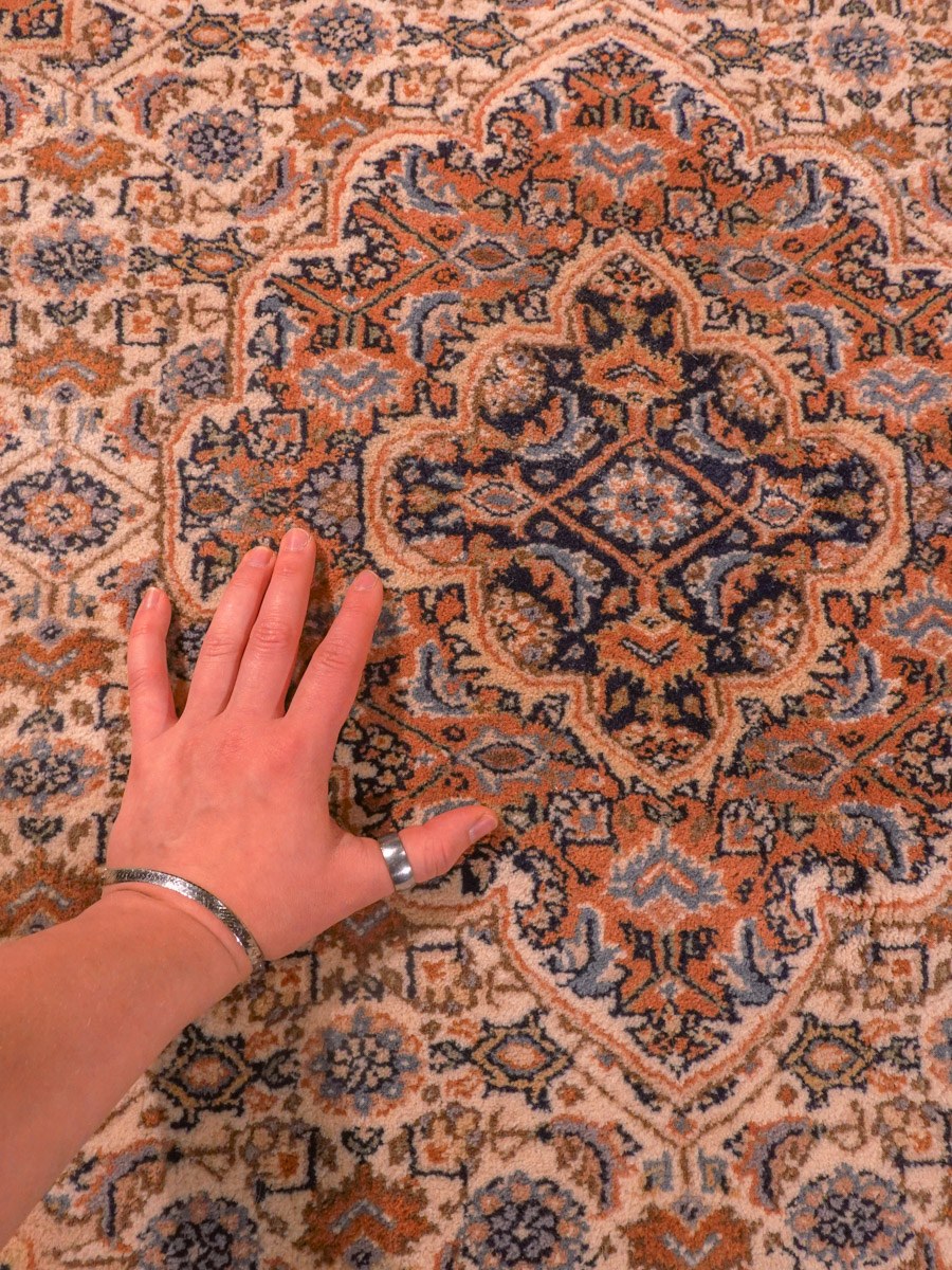Tabriz-maton kuvioinnin yksityiskohta