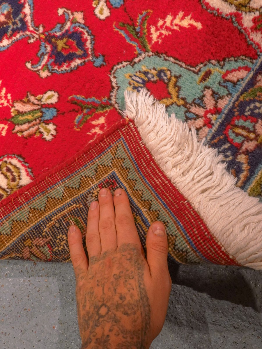 Tabriz-maton kuvioinnin yksityiskohta