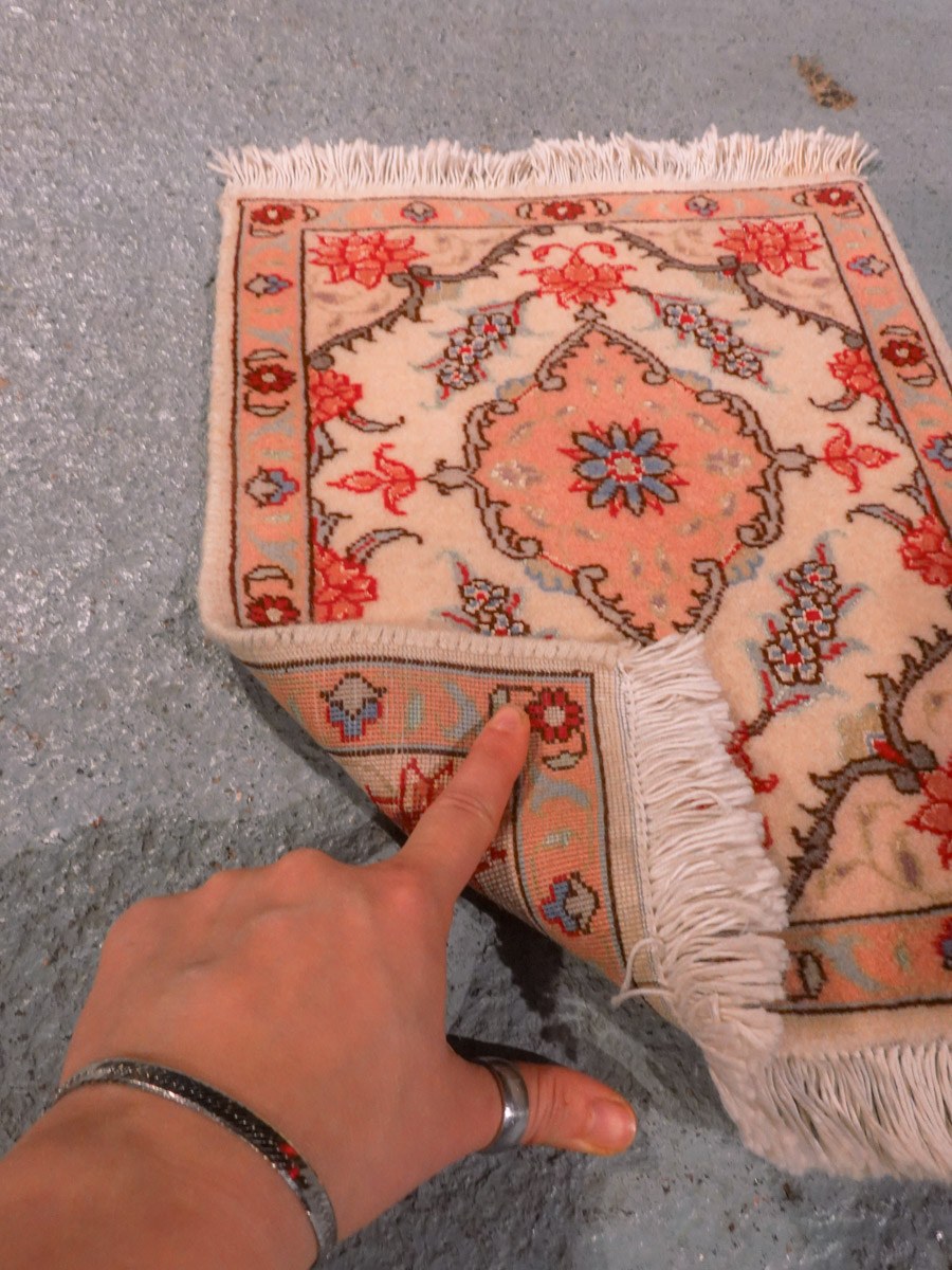 Tabriz-maton kuvioinnin yksityiskohta